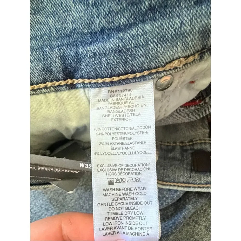 NWT True Religion Ricky Relaxed Straight Denim Shorts W32 Light Wash Men’s